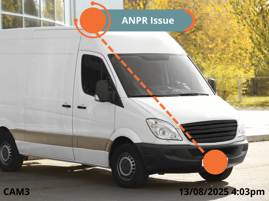 Building site ANPR CCTV